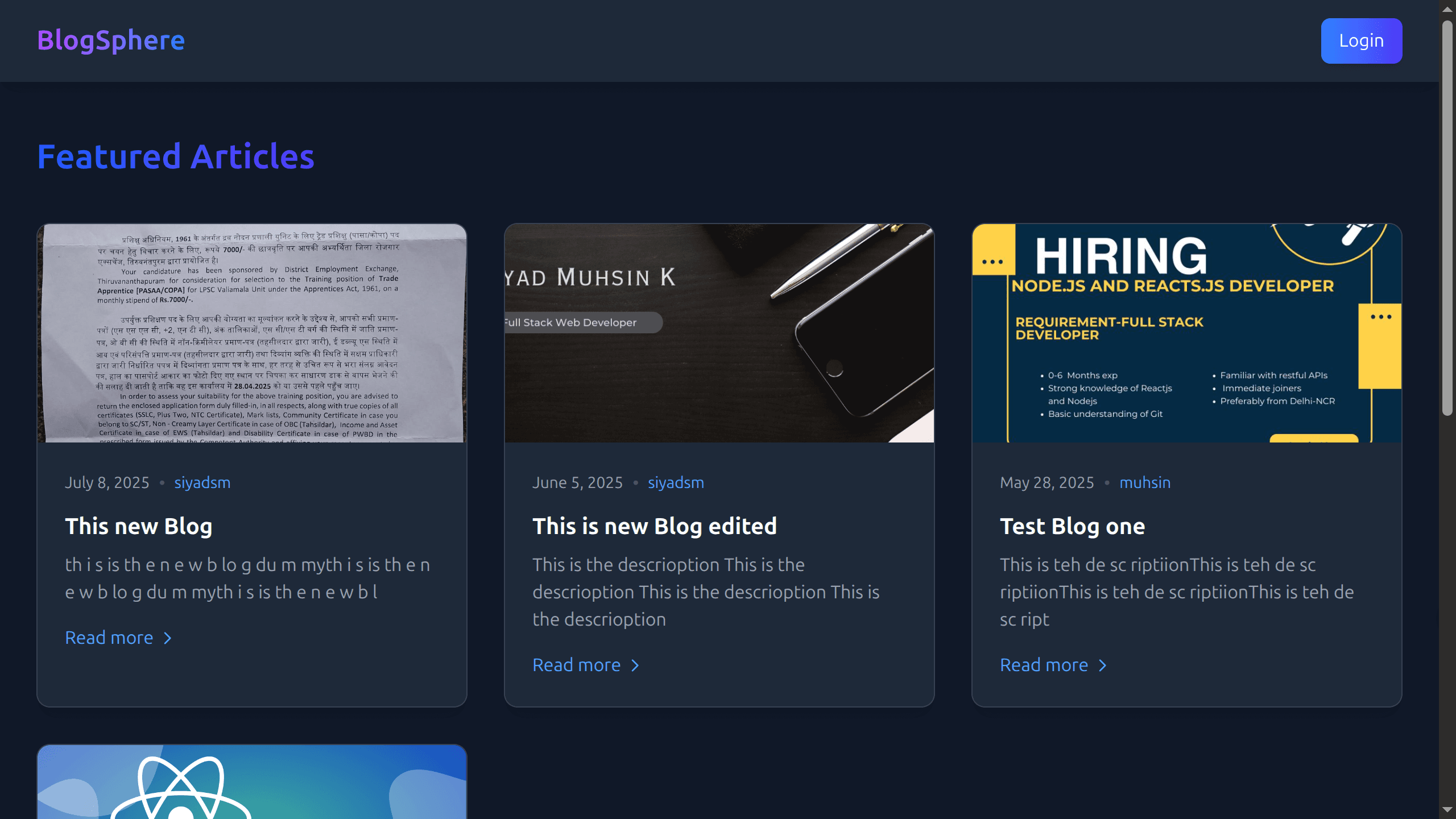 Blog Management Platform